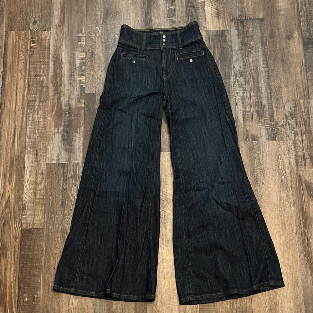 Pilcro Dark Flare Jeans